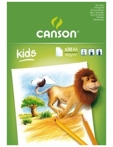 Bloc Kids 30H A4 90G, CANSON