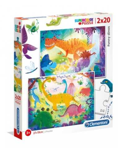 Rompecabezas Funny Dinos, 2x20...