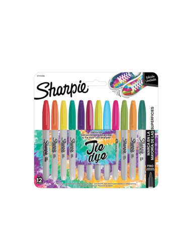 Marcadores SHARPIE X12 TIE DYE