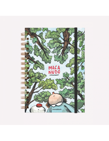 Cuaderno Anillado Bosque Macanudo A5,...