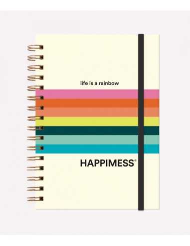 Cuaderno Anillado Rainbow A5, Monoblock