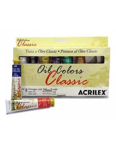 KIT 8 COLORES OIL COLORS 20ML C/U,...