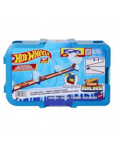 HOT WHEELS PISTA TRACK BUILDER CHOQUE...