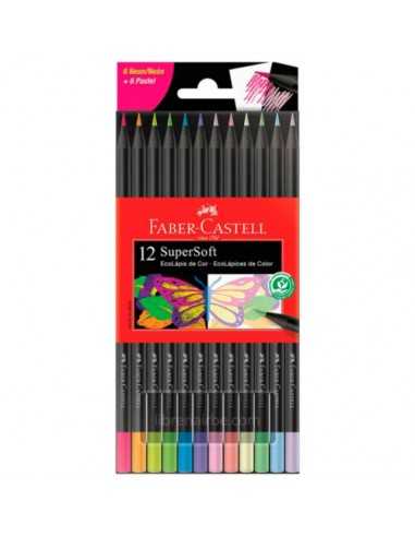 EcoLápices de 12 Colores SuperSoft –...