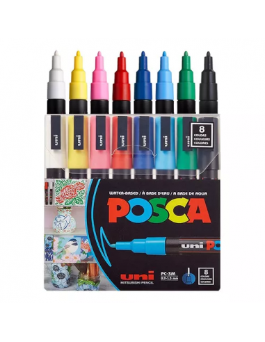 Set de Marcadores POSCA 1.3 mm x8...