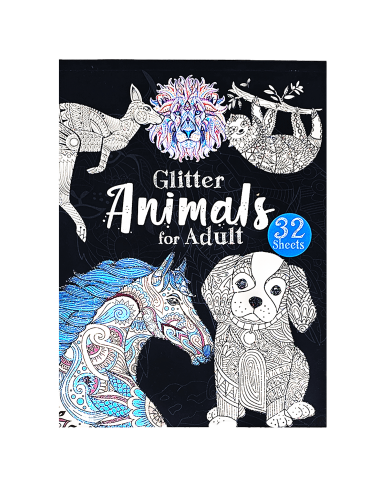 Libro para colorear animals glitter RITO