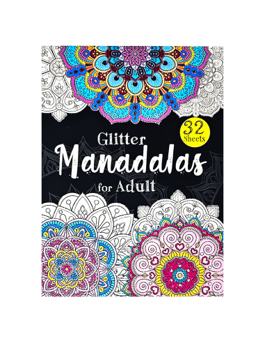 Libro para colorear mandalas glitter...