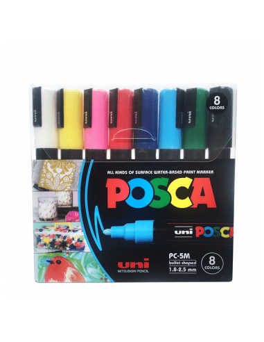 Marcadores POSCA set de 8 colores- 5M