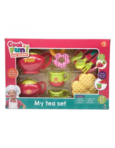 Set juego de te 17pcs HAPPY LINE