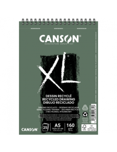 Bloc d/dibujo 25h A5 160gr, CANSON