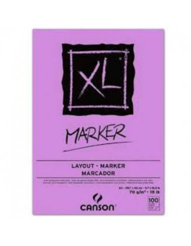 Bloc de papel MARKER XL 100H A4 70G,...