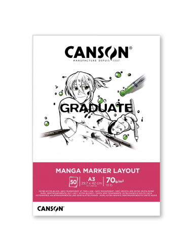 Bloc Graduate Marker 50H A3 70G CANSON