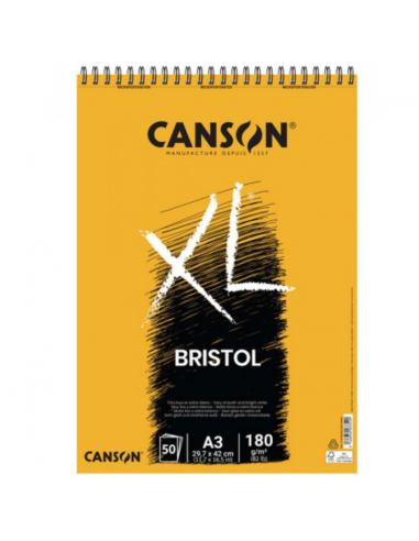 Bloc XL Bristol 50S A3 180G CANSON