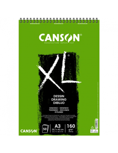 Bloc XL Dessin A3 160G 50H CANSON