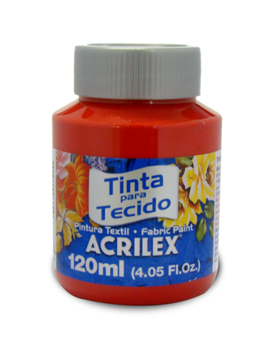 Pintura para tela Acrilex 120ml Rojo...