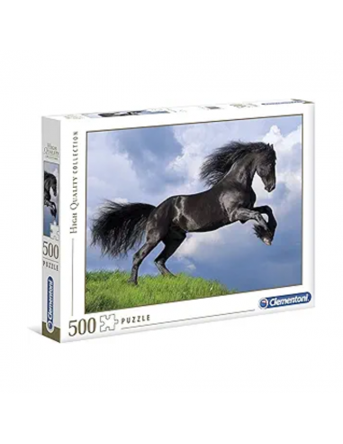 Rompecabezas Fresian Black Horse de...