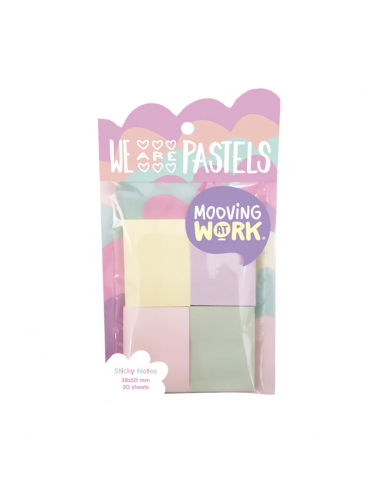 Notas adhesivas 50 hojas Maw pastel -...