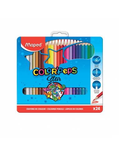 Lapices de colores 24uds Color peps,...