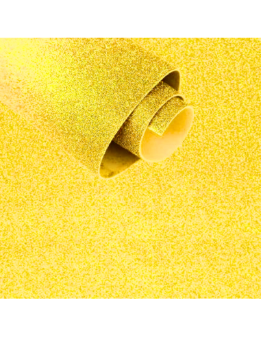 Goma eva glitter iridiscente amarillo...