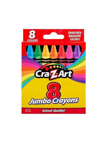 CRAYONES LAVABLES JUMBO SET 8 PCS...