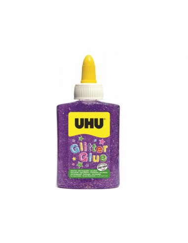 Glitter Glue Morado 88.5ml UHU