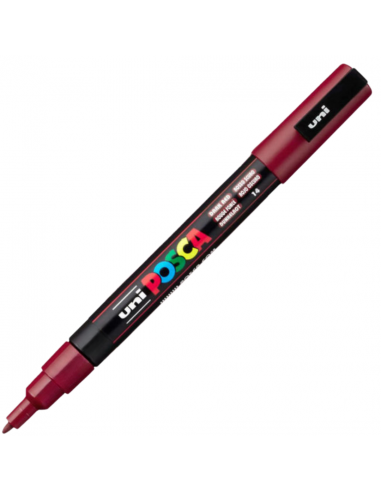 Marcador Rojo Oscuro 1.3mm PC-3M POSCA