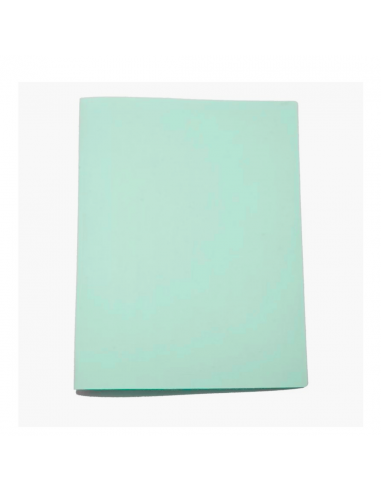 Folder Doblado con Clip Verde Pastel...