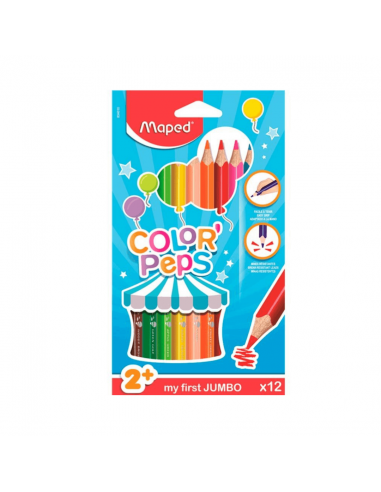 Set de 12 Colores Maxi Jumbo MAPED