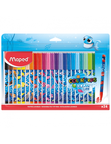 Marcadores Ocean Deco 24 colores MAPED