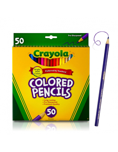 50 lápices de colores CRAYOLA