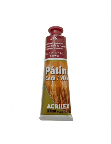 Patina en cera Laca Carmin 37ml, ACRILEX