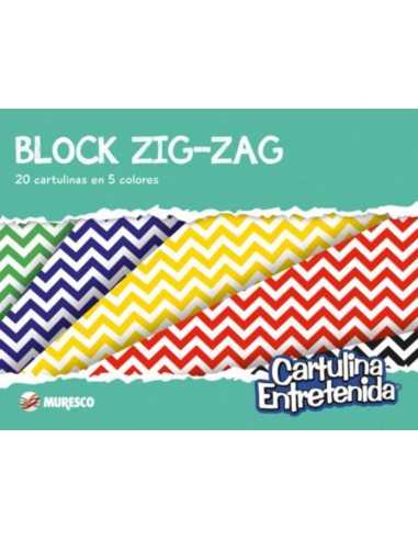 Block cartulina entretenida ZIg Zag,...