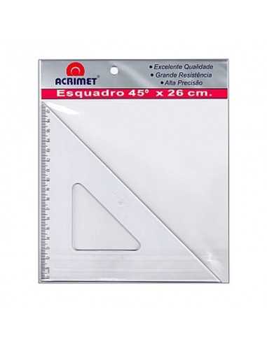 Escuadra 45° x 26 cm, ACRIMET