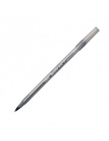 Bolígrafo round stick negro, BIC