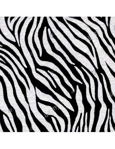 Papel crepe de zebras blancas con...