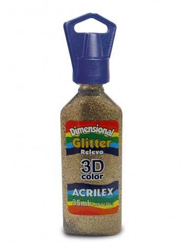 Dimensional relieve 3D color glitter...