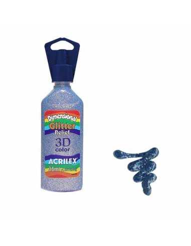 Dimensional relieve 3D color glitter...