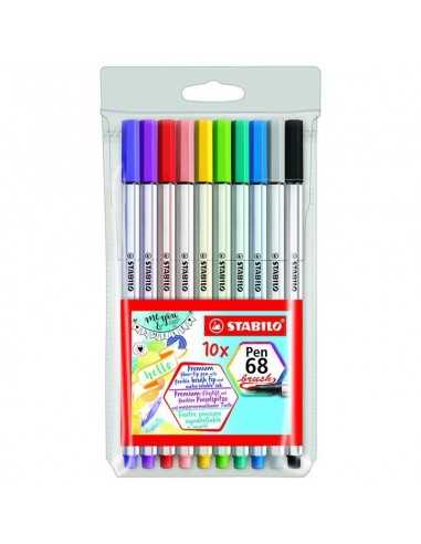 Set de 10 colores Pen 68, STABILO