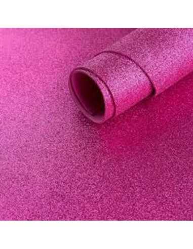 Goma eva glitter 50 x 70 fucsia