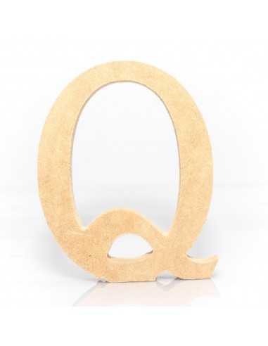 Letra Q MDF 18 cm