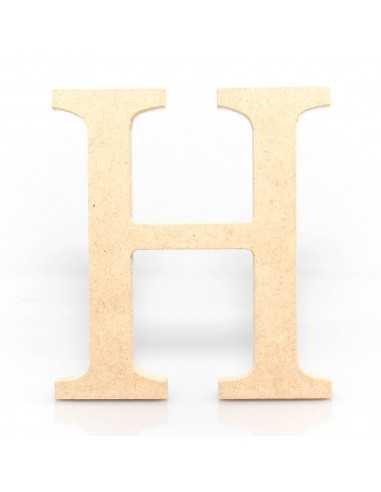 Letra H MDF 18 cm