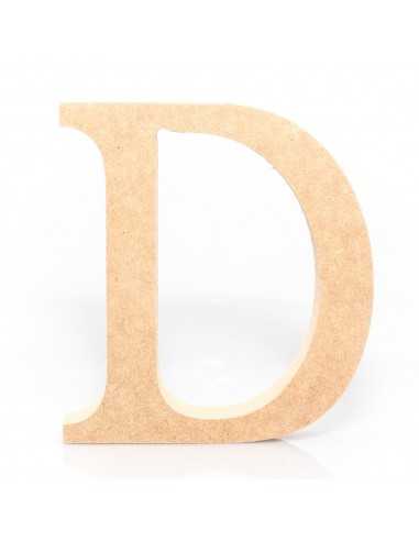 Letra D MDF 18cm