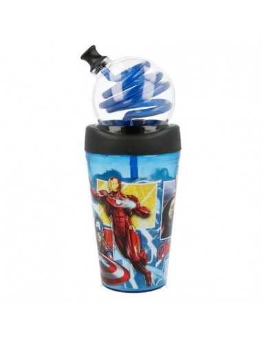 Vaso bombilla espiral AVENGERS