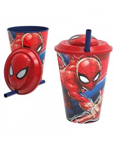 Vaso 3D con pajita SPIDERMAN.