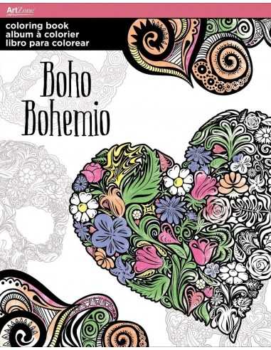 Libro para colorear- Boho bohemio,...