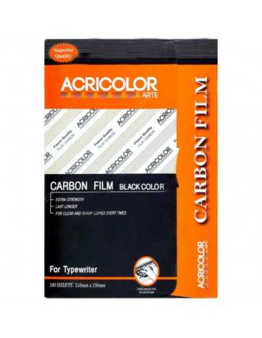 Papel Carbónico Negro, Acricolor